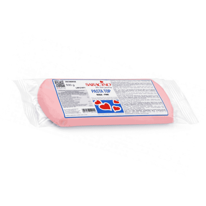 Saracino - Sugarpaste Ready to roll Fondant Pink Top (500g)