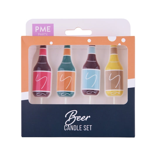 PME - Beer Bottle Candles - Set of 4