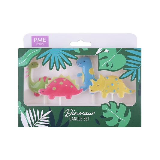 PME - Dinosaur Candles - Set of 4