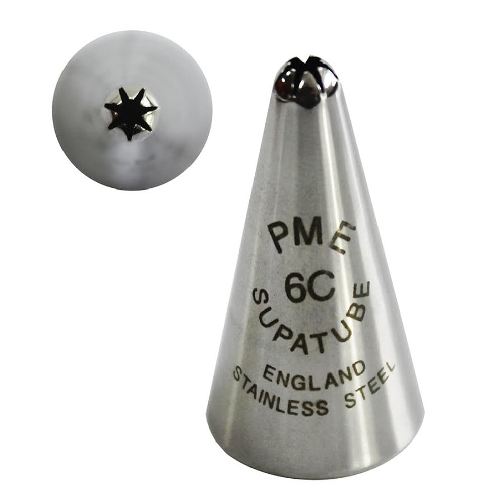 PME Medium Closed Star - Supatube 6C Piping Nozzle Tube Tip