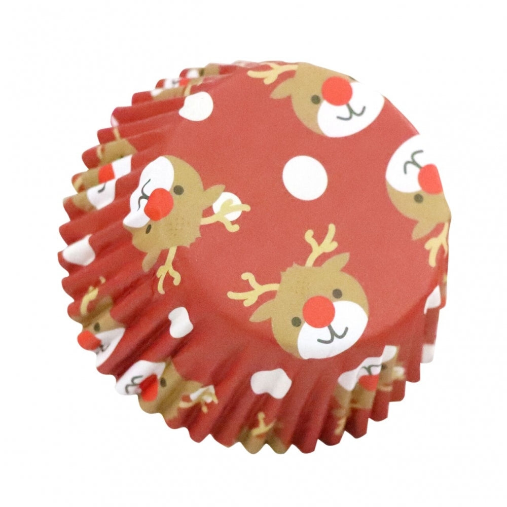 PME Reindeer Foil Lined Cupcake Cases x 30