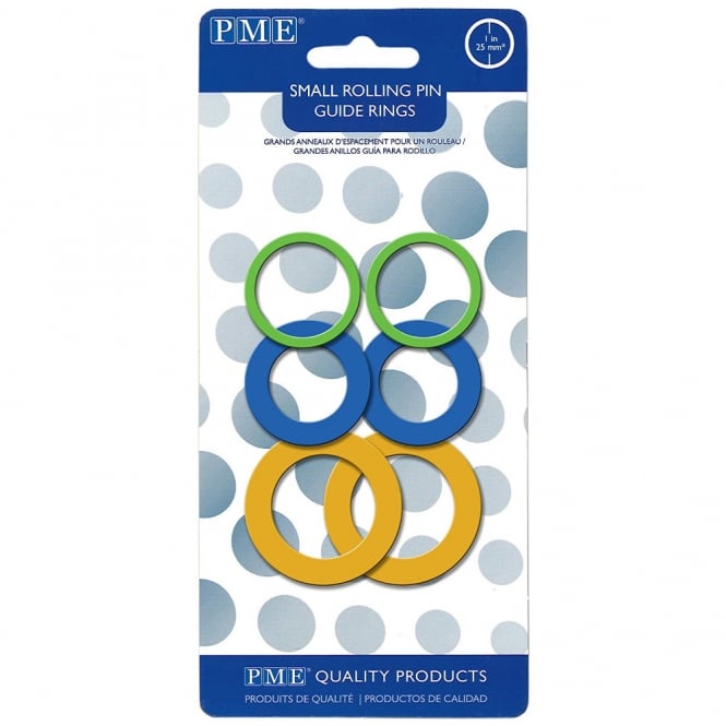 PME Small Rolling Pin Guide Rings Set Of 3