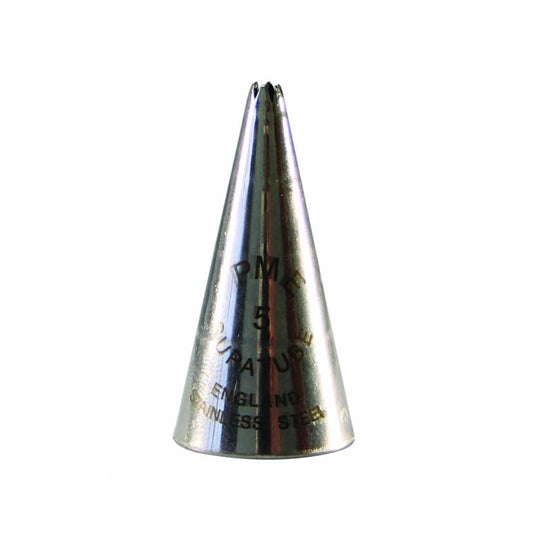 PME Supatube 5 - Piping Nozzle Tube Tip - Open Star