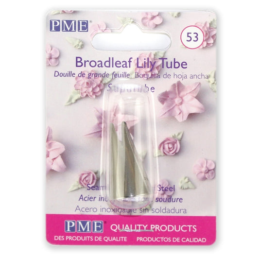 PME Supatube 53 - Piping Nozzle Tube Tip - Broadleaf and Lily