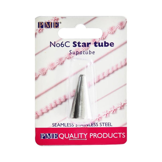 PME Medium Closed Star - Supatube 6C Piping Nozzle Tube Tip