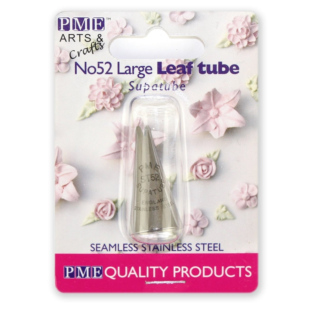 PME Supatube 52 - Piping Nozzle Tube Tip - Large Leaf