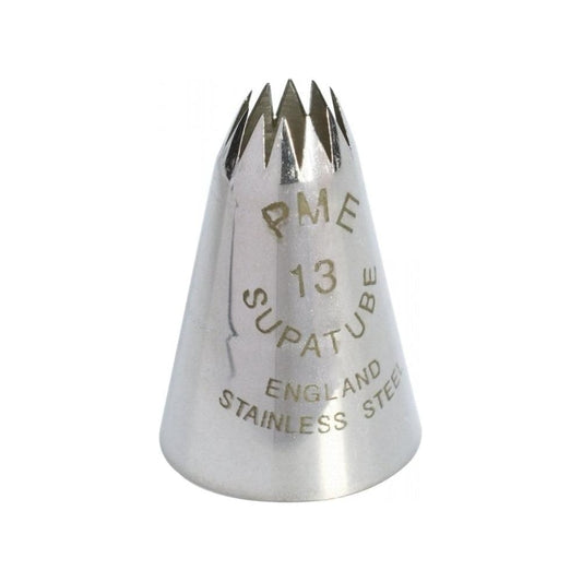 PME - Supatube 13 - Piping Nozzle Tube Tip - Large Open Star