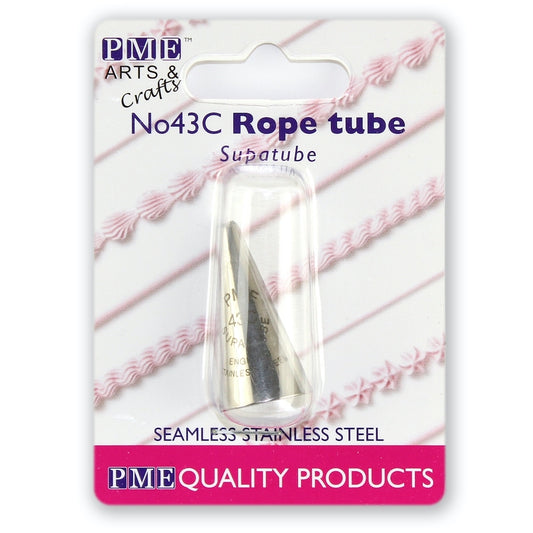 PME - Supatube ST43C - Piping Nozzle Tube Tip - Medium Rope Closed