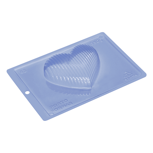 Striped Heart 3-Part Chocolate Mould