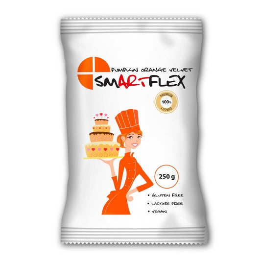 SMARTFLEX - Pumpkin Orange Velvet Sugarpaste 250g