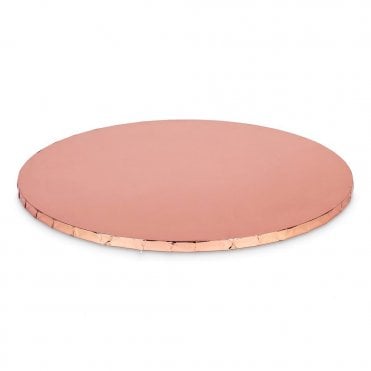 ROSE GOLD Mirror Round Premium Masonite (MDF) Cake Board Drum 10mm