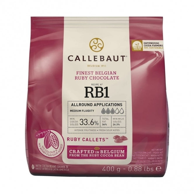 CALLEBAUT Ruby Belgian Couverture Chocolate