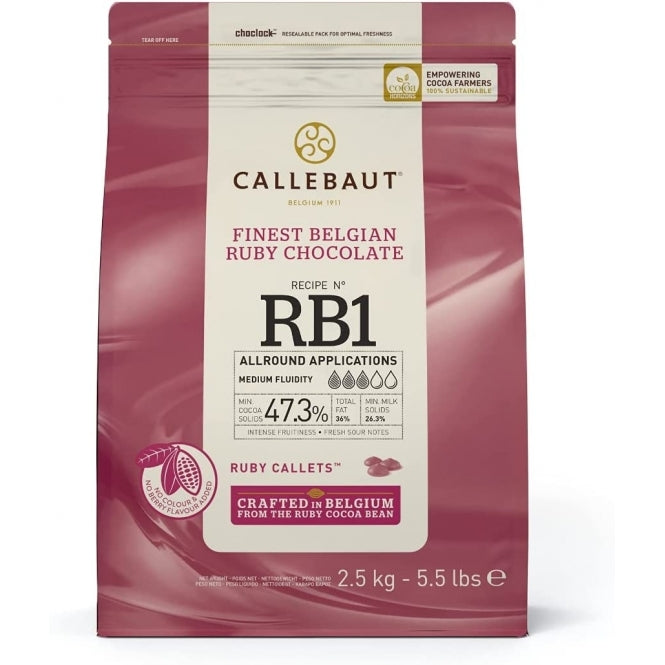 CALLEBAUT Ruby Belgian Couverture Chocolate