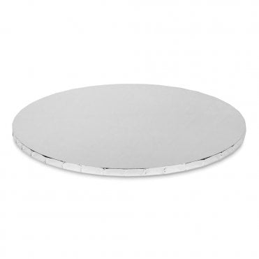 SILVER Mirror Round Premium Masonite (MDF) Cake Board Drum 10mm