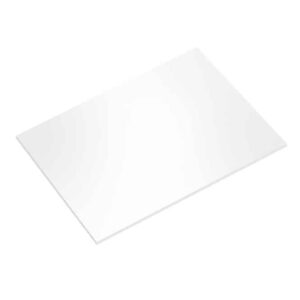 5mm WHITE RECTANGLE MDF BOARD - MATT