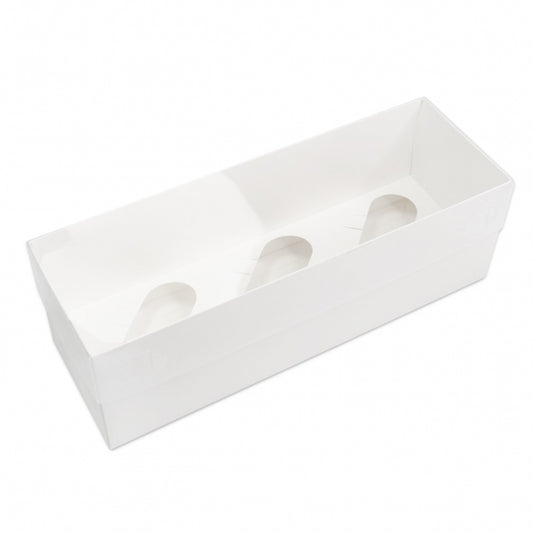 Holds 3 Cupcake Box With Full Clear Lid - Pack Of 2