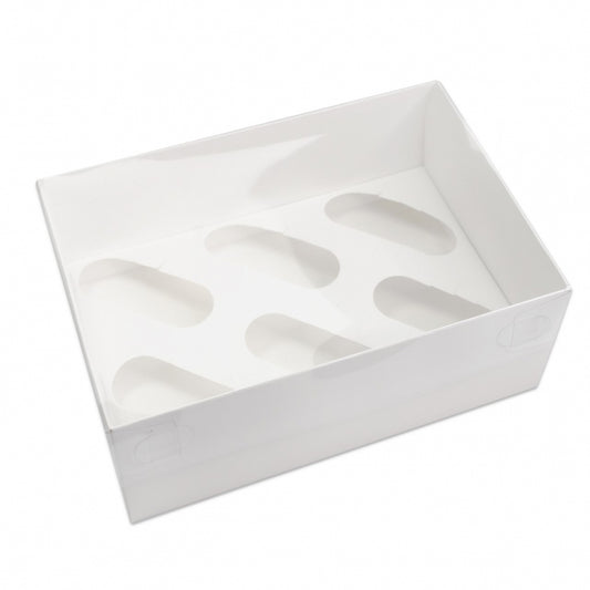 SIMPLY MAKING Holds 6 Cupcake Box With Full Clear Lid - Pack Of 2