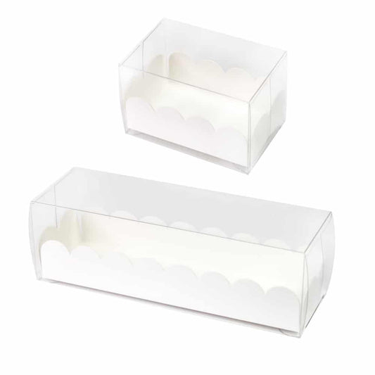 Macaron Box With Scallop Insert - 10 Pack