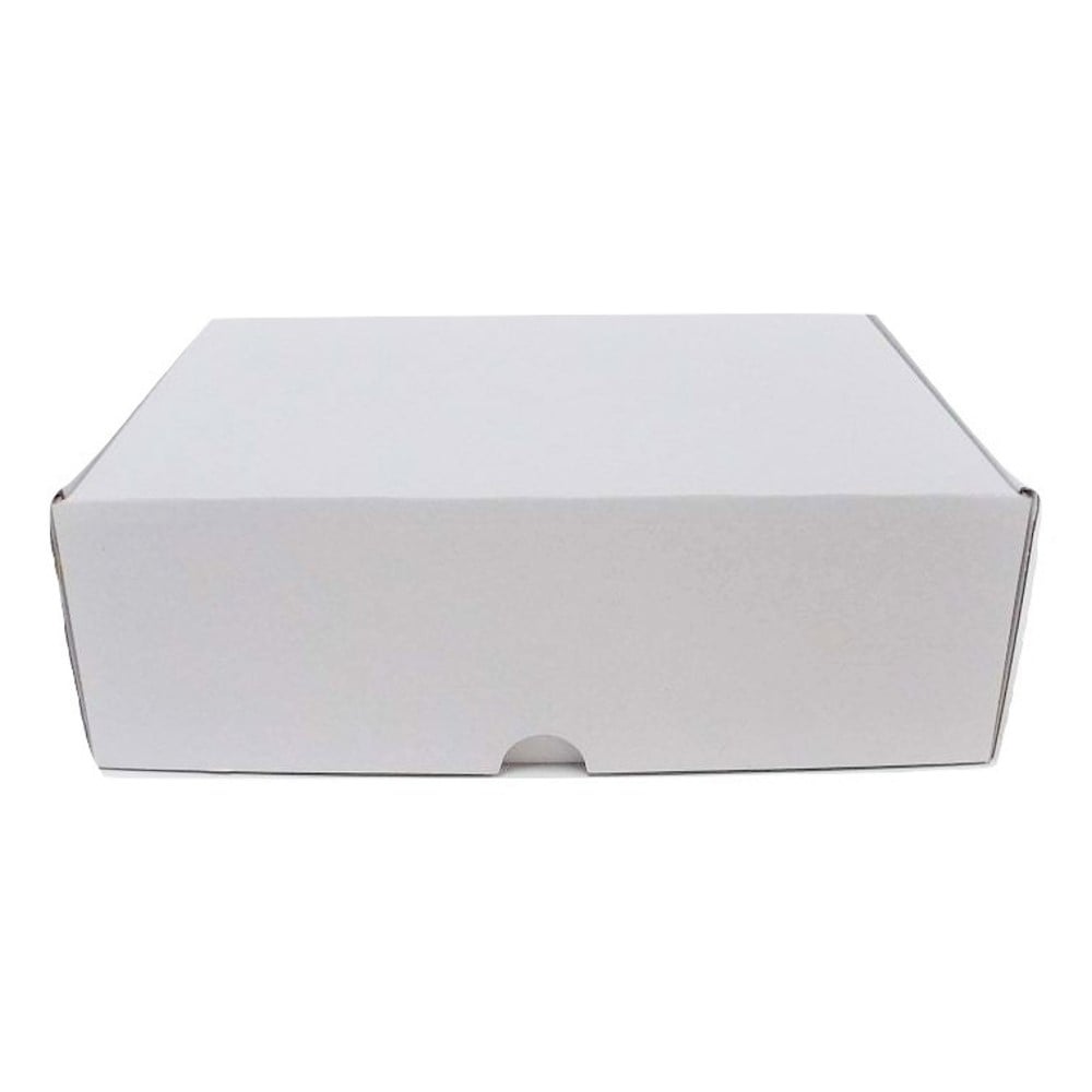 Mini White Corrugated Cupcake Box