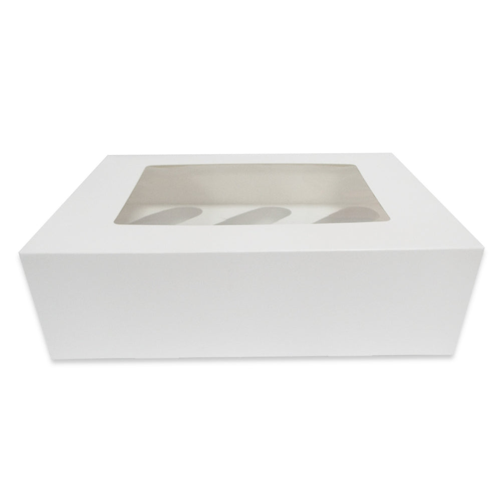 White Cupcake Box With Window