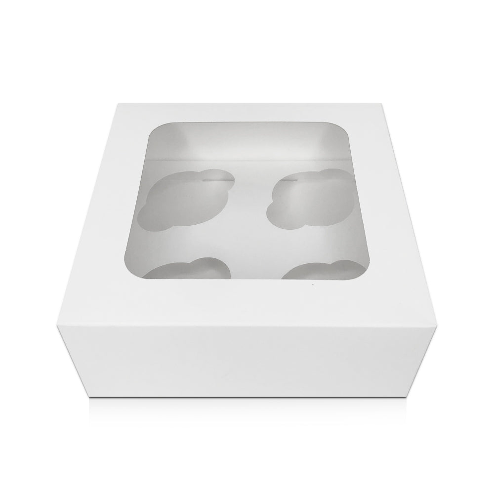 White Cupcake Box With Window