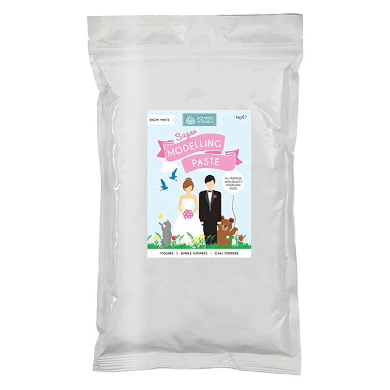 SQUIRES KITCHEN - Snow White Sugar Modelling Paste 1kg