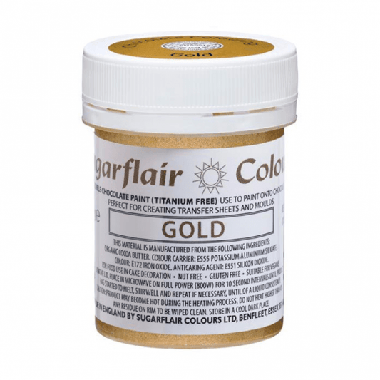 SUGARFLAIR E171 Free - Gold Chocolate Paint Colouring 35g