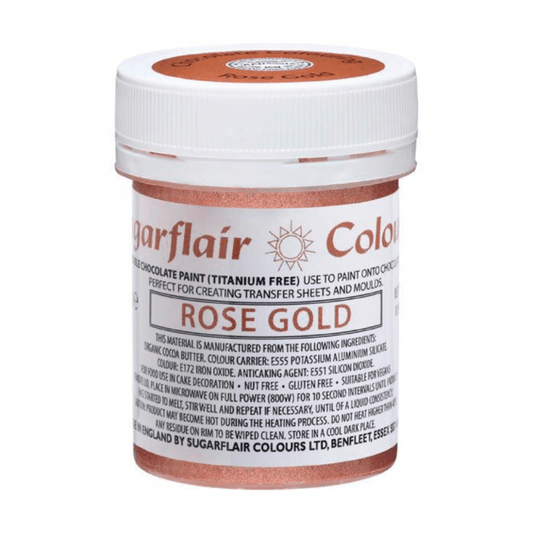 SUGARFLAIR E171 Free - Rose Gold Chocolate Paint Colouring 35g