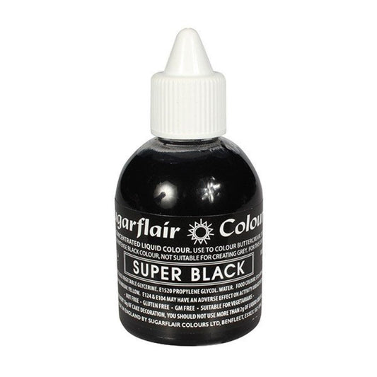 SUGARFLAIR Super Black - Maximum Concentrated Liquid Colouring 60ml