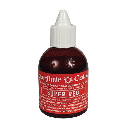 SUGARFLAIR Super Red - Maximum Concentrated Liquid Colouring 60ml