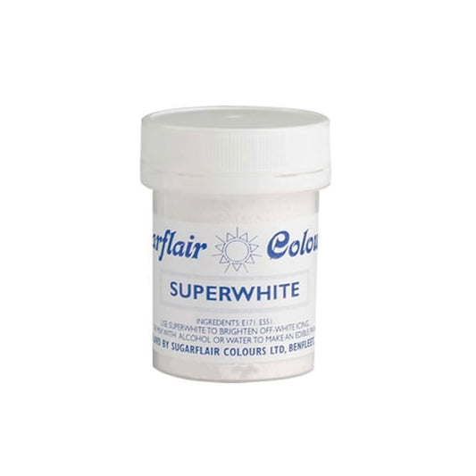 SUGARFLAIR - Superwhite Icing Whitener Colouring Powder 20g