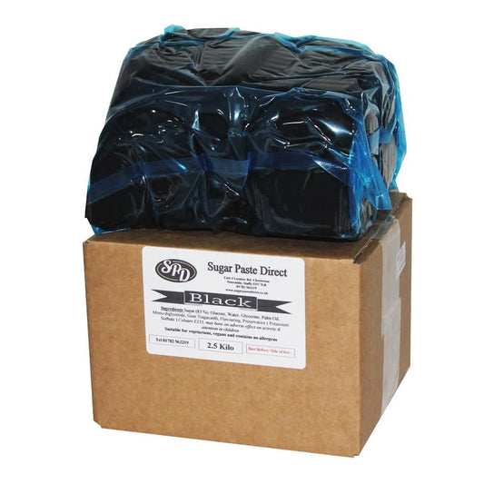 SUGARPASTE DIRECT - Black Ready To Roll Fondant Icing 2.5KG