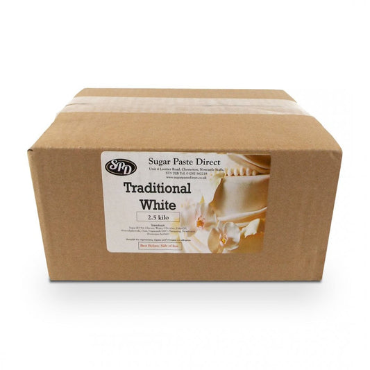 SUGARPASTE DIRECT - Traditional White Ready to Roll Fondant Icing 2.5kg