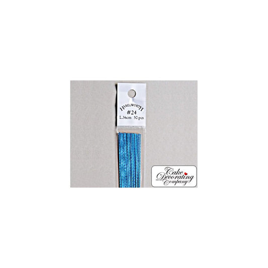 THE CAKE DECORATING CO. 26 Gauge Metallic Light Blue Florist Wires