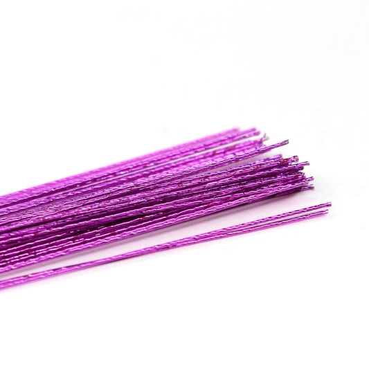 THE CAKE DECORATING CO. 26 Gauge Metallic Violet Florist Wires