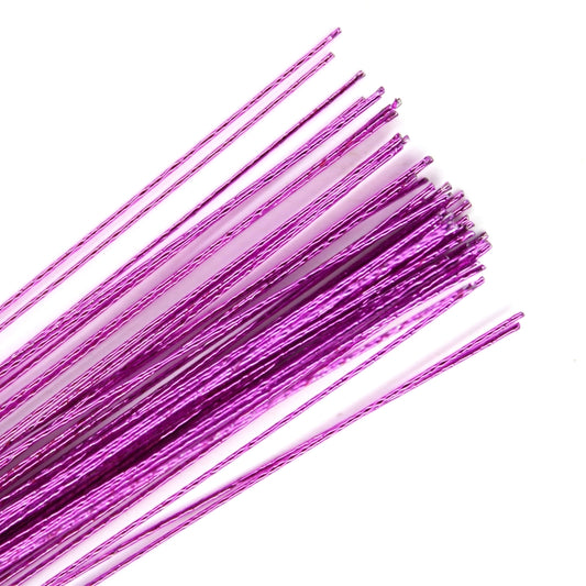 THE CAKE DECORATING CO. 26 Gauge Metallic Violet Florist Wires