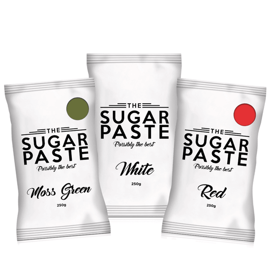 THE SUGAR PASTE - Christmas Sugarpaste Bundle - Set of 3 Colours