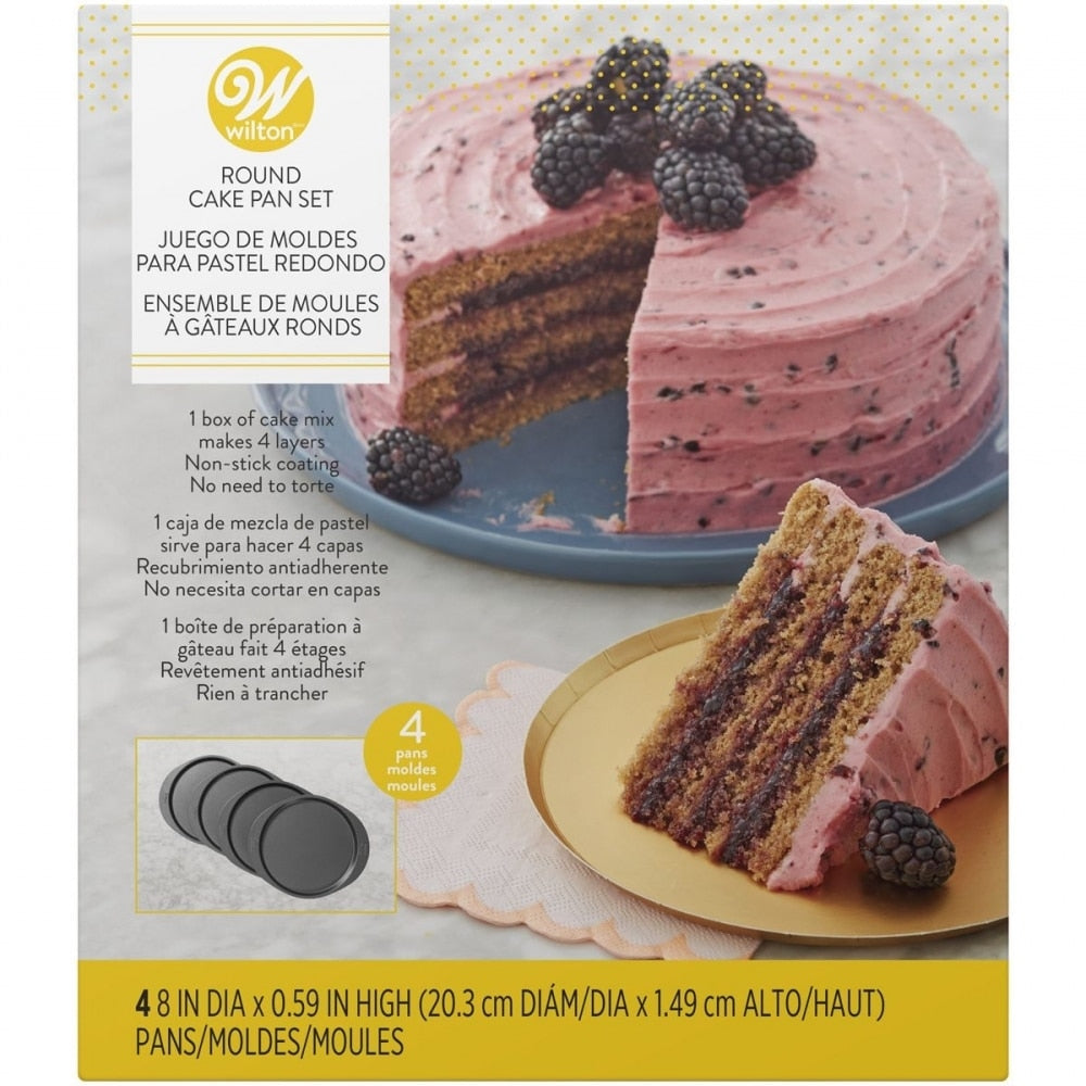 WILTON Easy Layers Cake Pan Set of 4