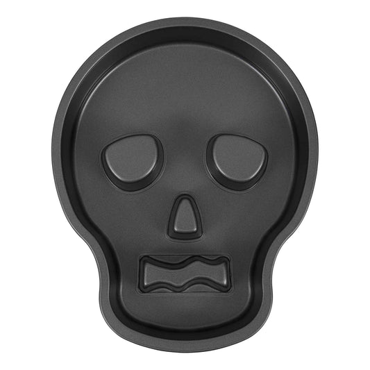 WILTON Halloween Skull Cake Tin