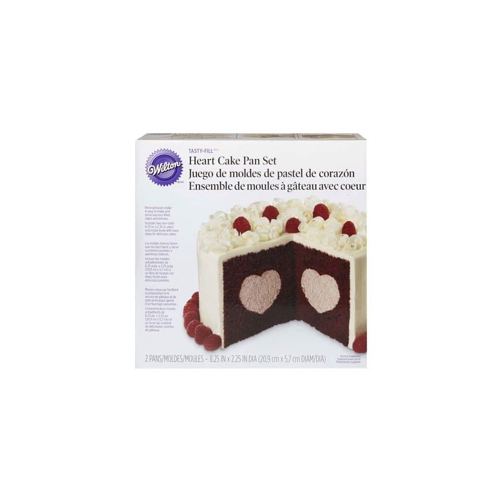 WILTON Heart Tasty-Fill Cake Pan Set