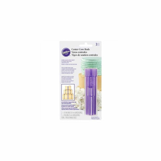 WILTON - Plastic Centre Core Rods - Pack of 3