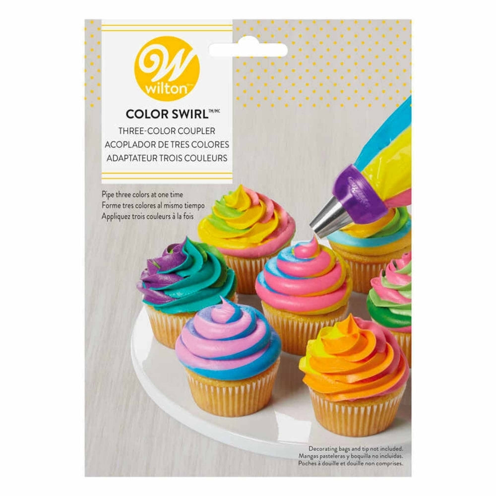 WILTON - ColorSwirl Tri-Color Large Coupler