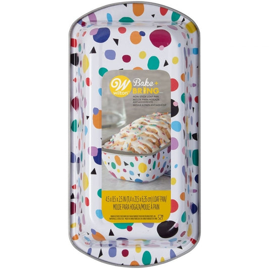 WILTON Semi-Disposable Geo Loaf Tin 20cm x 10cm