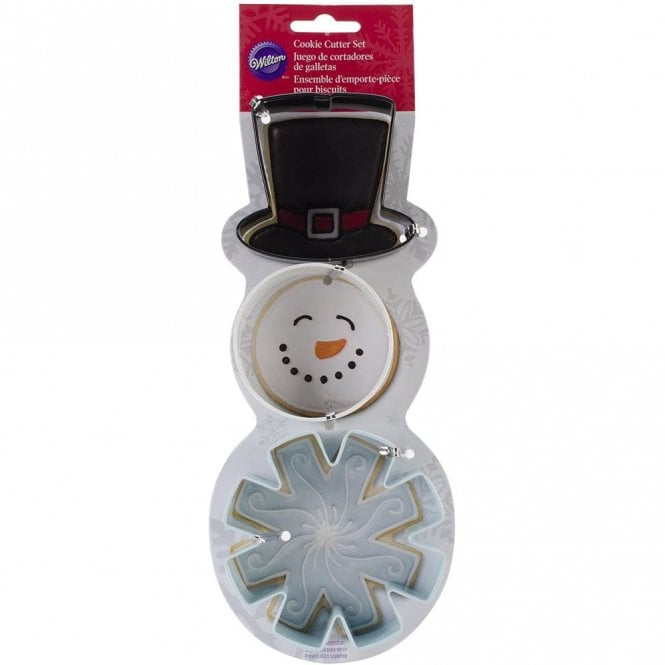 Wilton: Christmas cookie cutter set - Snowman.