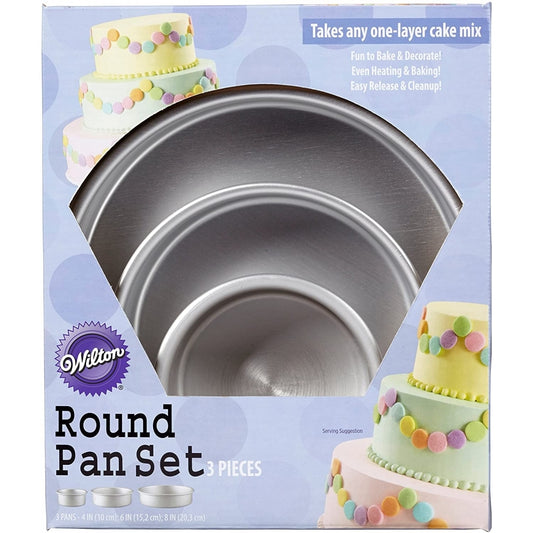 WILTON Tiered Trio Round Pan Set of 3